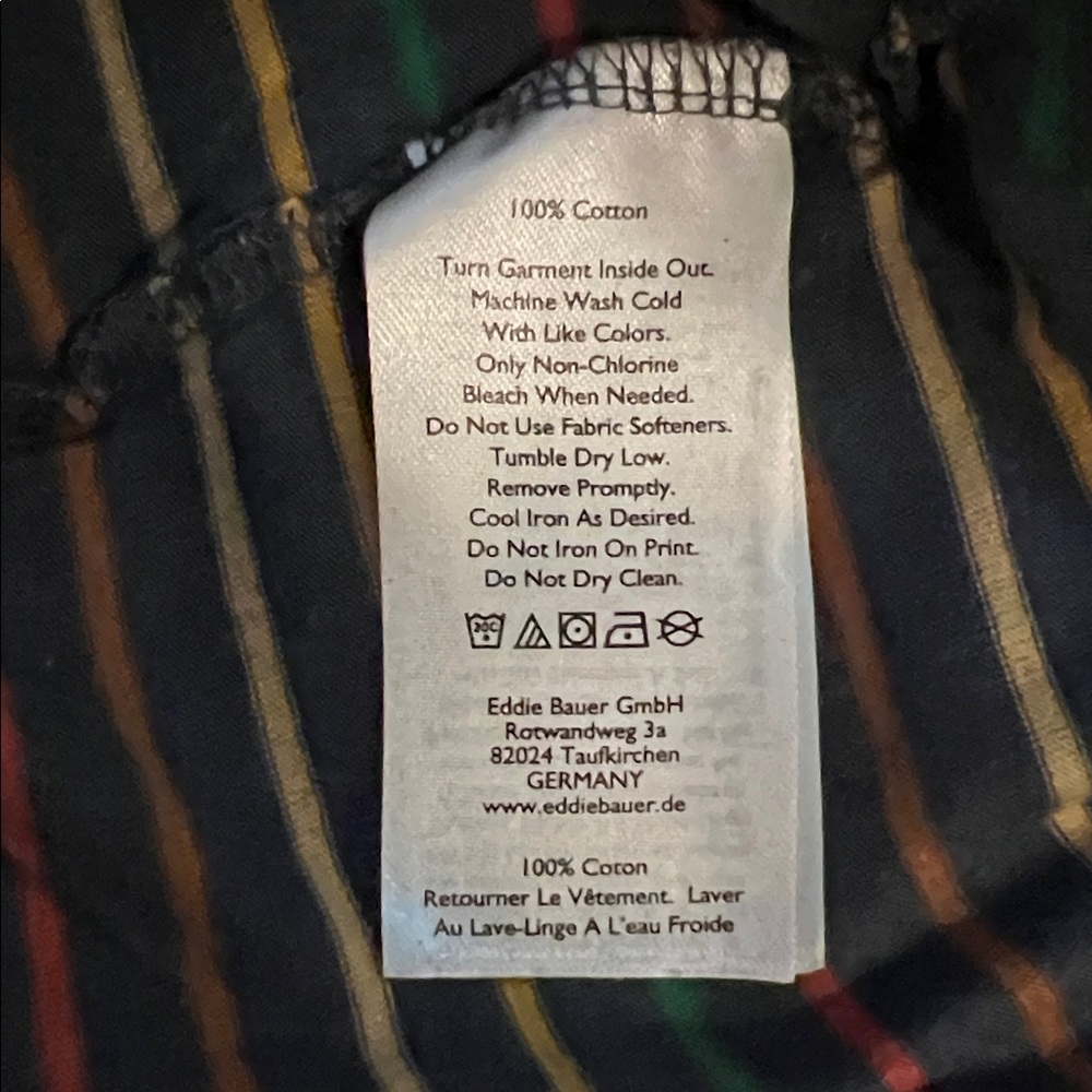 Eddie Bauer Multicolor Striped Short Sleeve Tee - Picture 2 of 5